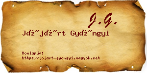 Jójárt Gyöngyi névjegykártya